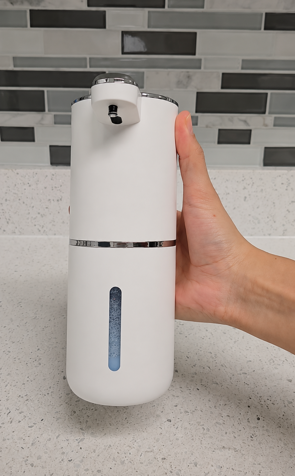 Dispensador Automático de Jabón con Sensor — Sin Contacto, Recargable USB-C