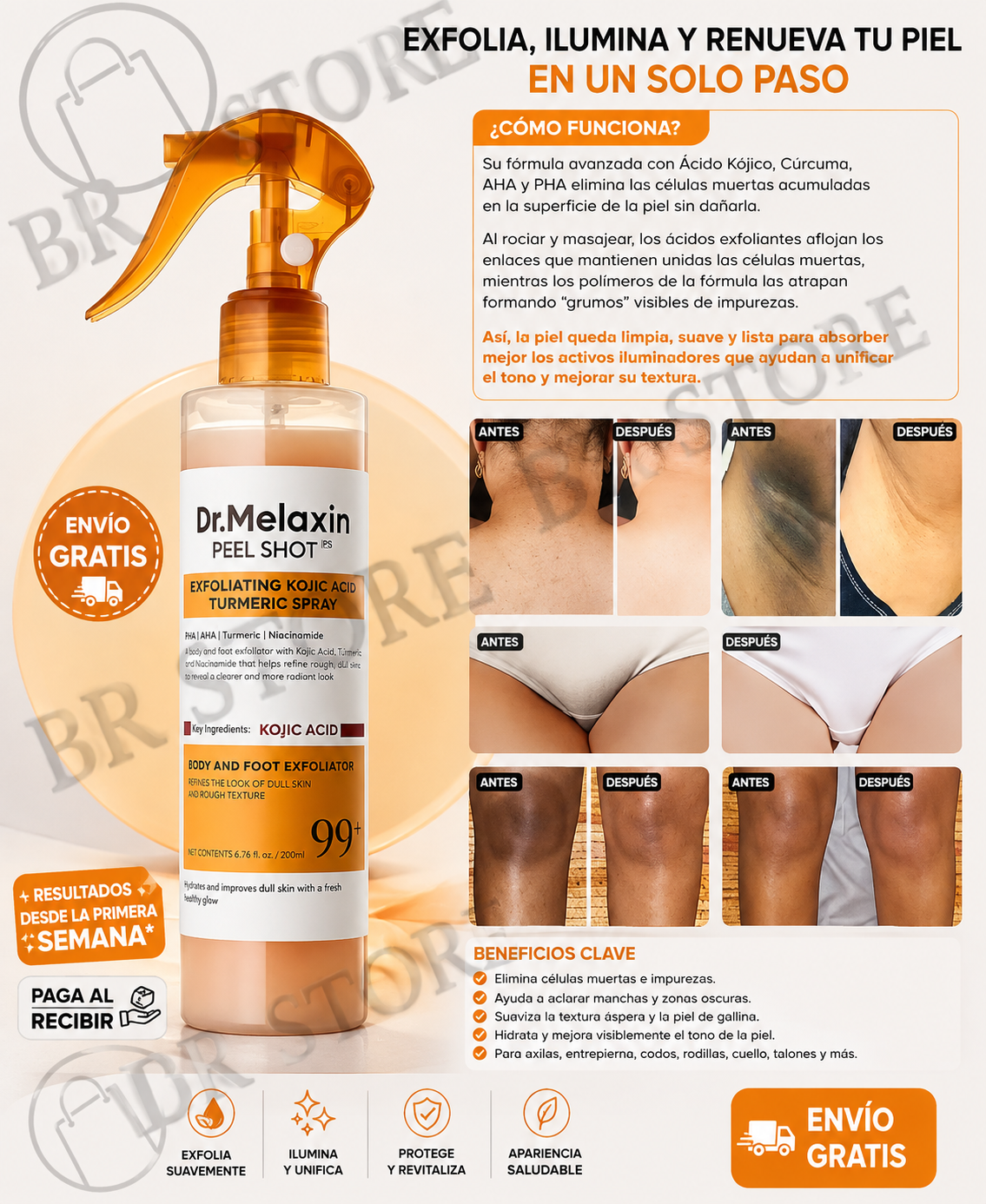 Dr. Melaxin Peel Shot® | Exfoliación Avanzada para una Piel Más Suave, Uniforme y Radiante.
