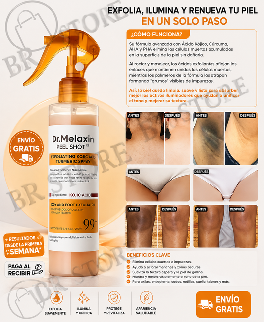 Dr. Melaxin Peel Shot® | Exfoliación Avanzada para una Piel Más Suave, Uniforme y Radiante.